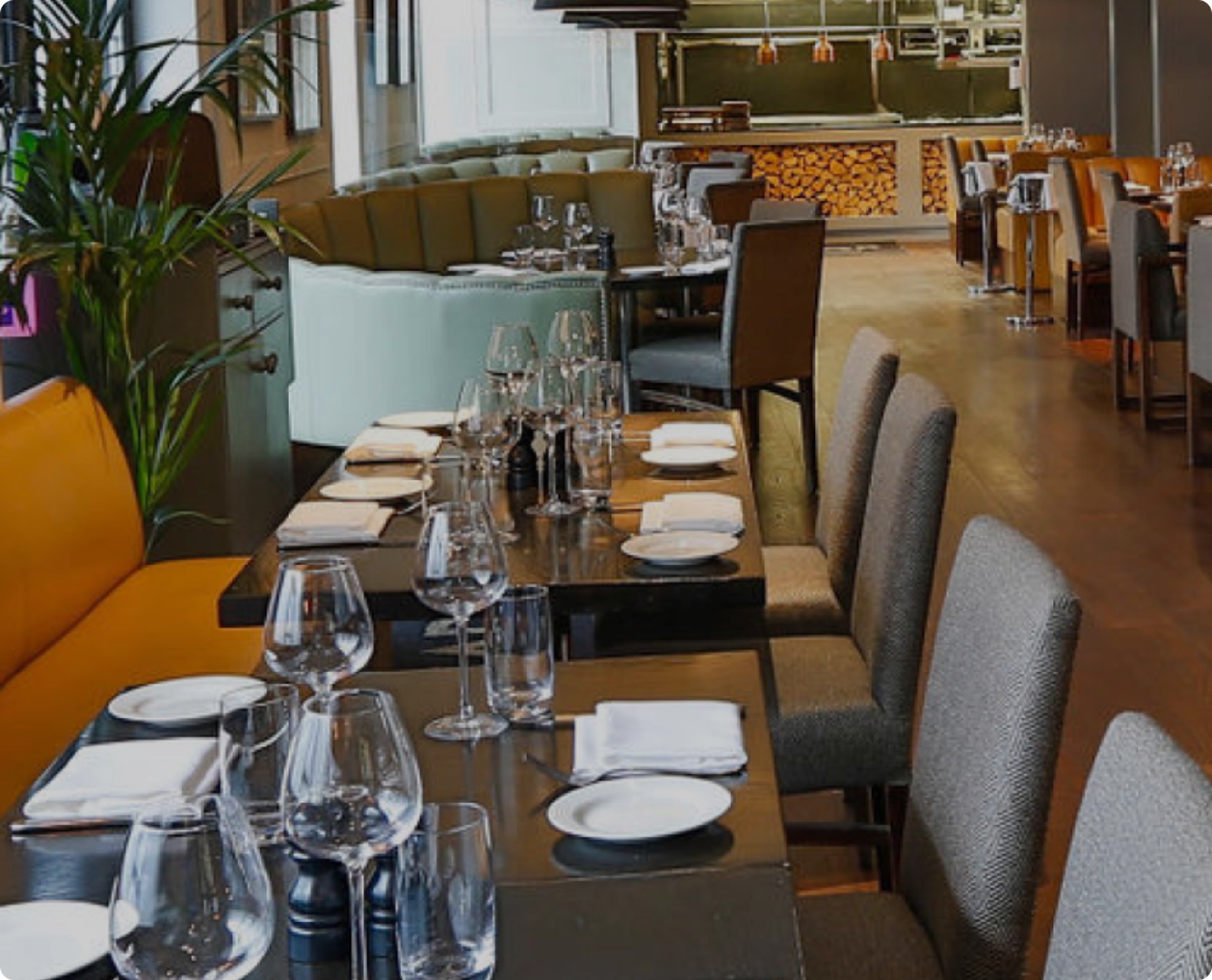 A table set for dinner at Haddington Road