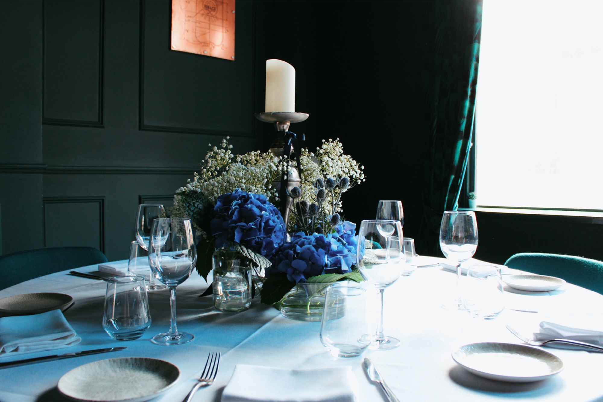 Wedding setup at Lennan's Yard